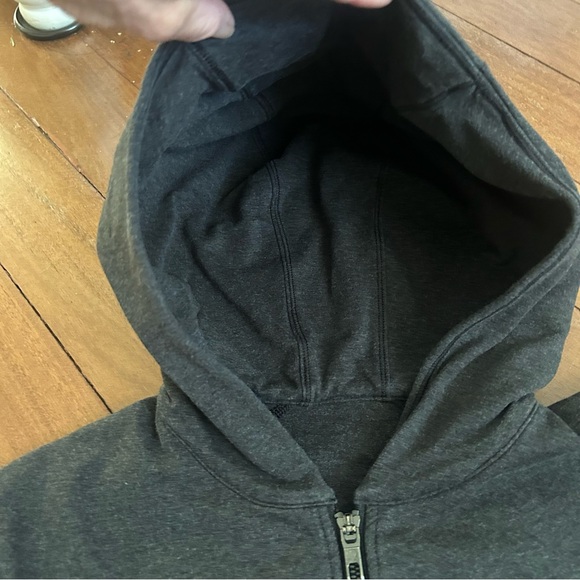 Lululemon Cross Cut Hoodie Heathered Black - Picture 9 of 12